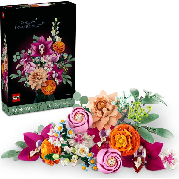 Botanicals Piękny bukiet różowych kwiatów (10342)