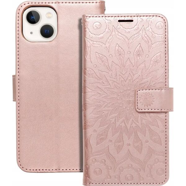ForCell Kabura Forcell MEZZO Book do IPHONE 13 mandala złoty róż