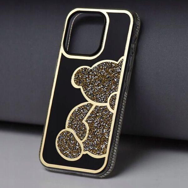 OEM Futerał TEDDY BEAR do IPHONE 15 Pro Max złoty