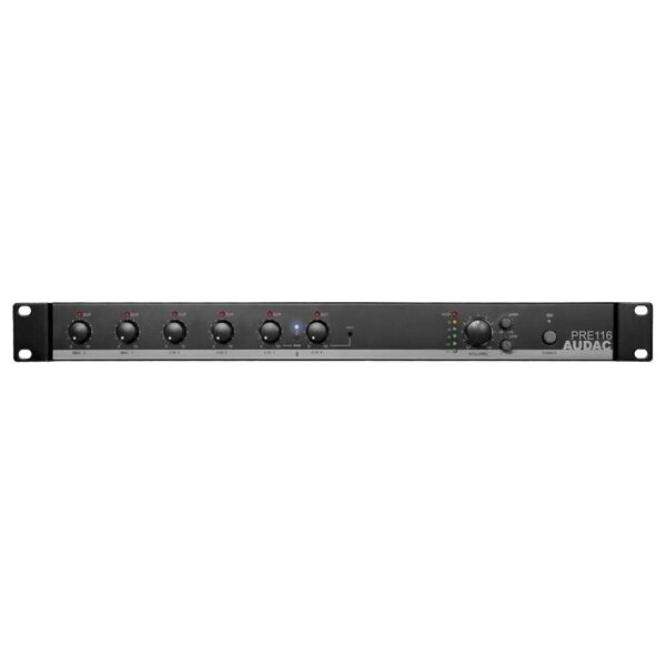 Audac AUDAC PRE116 Στερεοφωνικός προενισχυτής 6 καναλιών 8541950 5414795040526