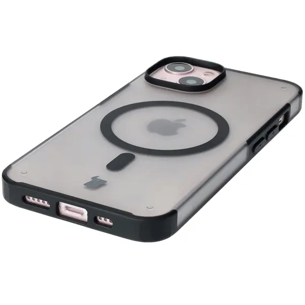Bizon Case MatteO Apple iPhone 14 / Phone 13 transparent with black frame