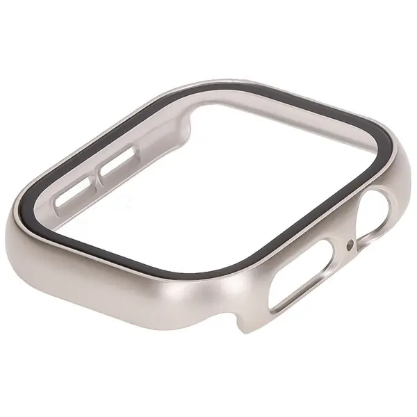 Bizon Case+Glass Watch Apple Watch 10 46mm champagne