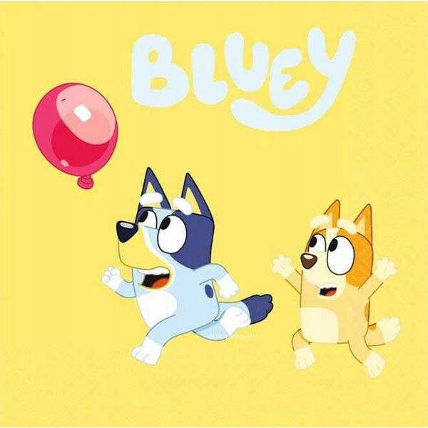 Party Deco Serwetki Bluey 33x33cm 16szt
