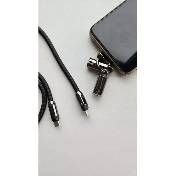 Καλώδιο USB TB 2 σε 1 Κορδόνι καλωδίου USB C 1,2 m μαύρο 14147266 5902002262613