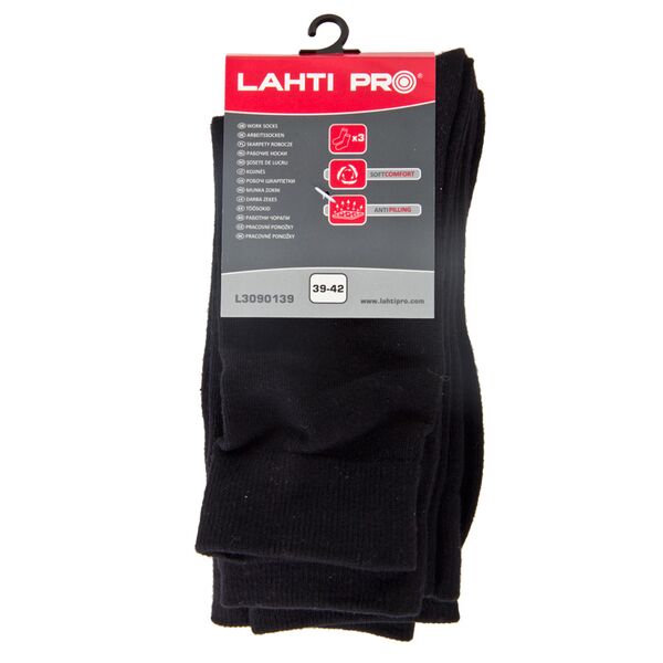Lahti Pro Skarpety czarne rozmiar 43-46 3 pary L3090143
