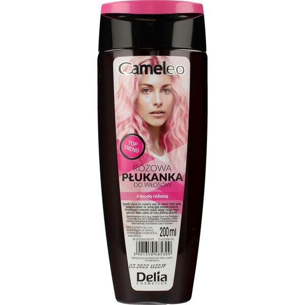 Delia Delia Cosmetics Cameleo Płukanka do włosów różowa z wodą różaną 200ml