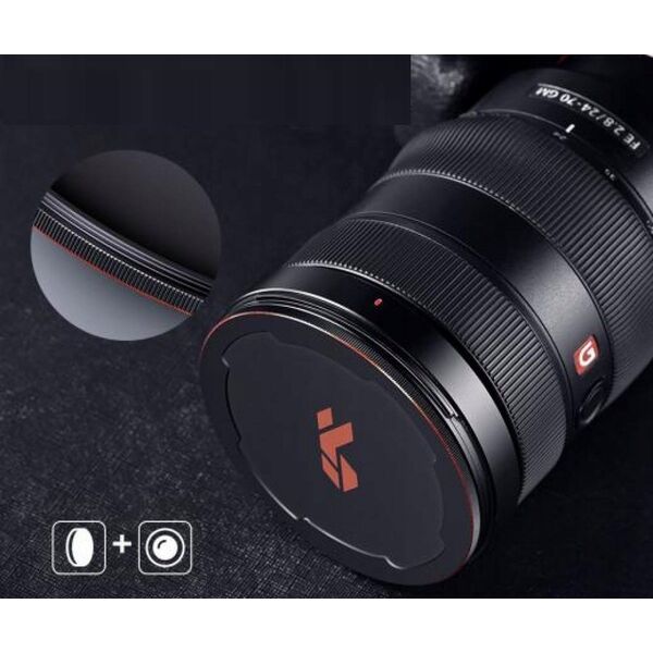 Kf Dekielek Dekiel Magnetyczny Zaślepka M-cap Na Magnes Obiektyw 77mm 77 K&f / Kf04.073
