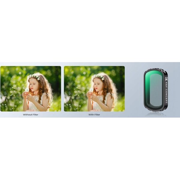Filtr Kf Filtr Dyfuzyjny Hd Black Diffusion 1/4 K&f Concept Do Dji Osmo Pocket 3 / Kf01.2533