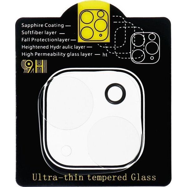 OEM Szkło hartowane 5D Full Glue do aparatu - do iPhone 15 Transparent