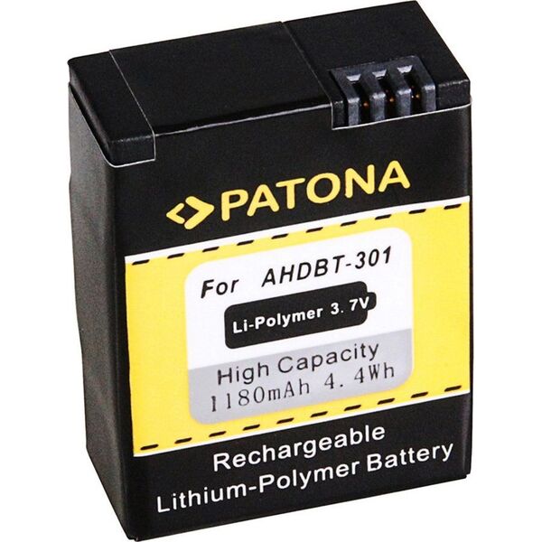 Patona Patona GoPro HD Hero 3 φωτογραφικές μπαταρίες 1050mAh 3,7V Li-Ion 6059929 4260284325725