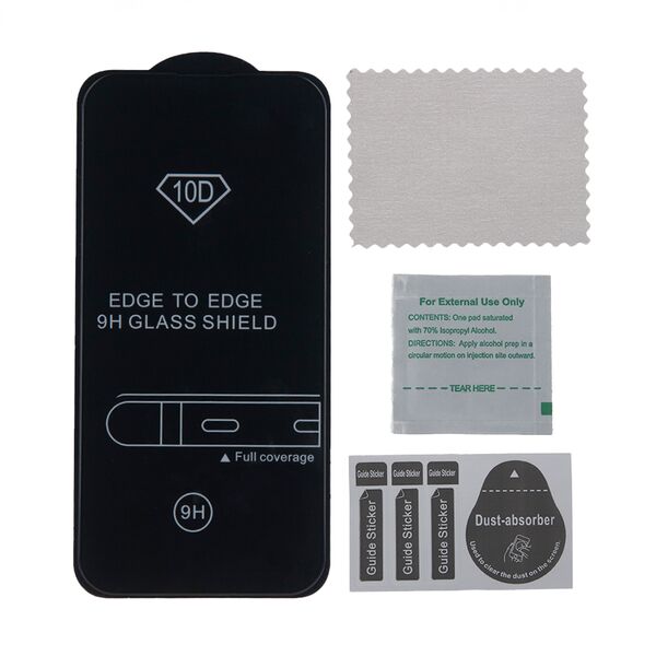 Tempered glass 10D for Samsung Galaxy S25 Ultra black frame 5906961924537