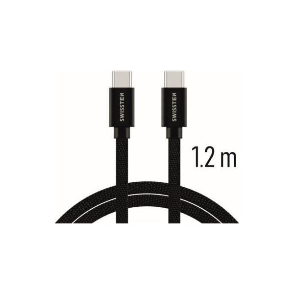 Καλώδιο Swissten Universalus Swissten USB-C 3.1 Καλώδιο USB, 1,2 m, juodos spalvos 5607972 8595217455962