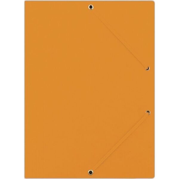 Donau Teczka z gumką DONAU, preszpan, A4, 390gsm, 3-skrz., pomarańczowa