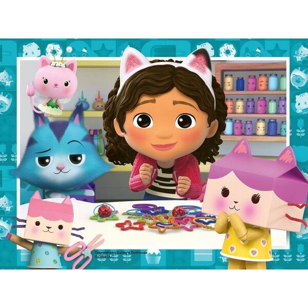 Ravensburger Puzzle 4w1 Koci Domek Gabi 12/16/20/24 elementy