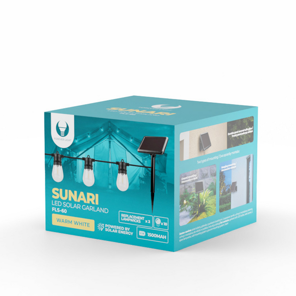 Forever Light LED Solar Garland SUNARI FLS-60 7,5m 10 bulbs IP44 5907457732704