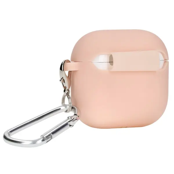 Bizon Case Headphone Silicone Apple AirPods 4 light pink