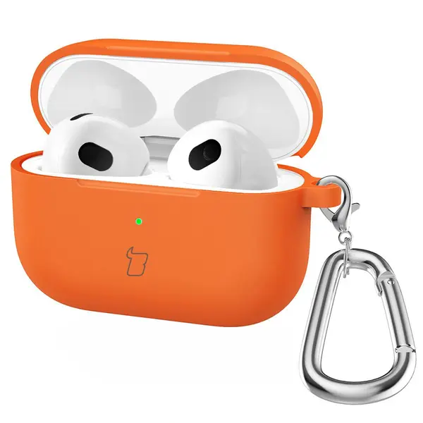Bizon Case Headphone Silicone Apple AirPods 4 orange
