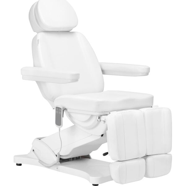Activeshop Elektryczny fotel kosmetyczny SILLON CLASSIC 2 silniki pedi biały