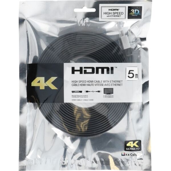 Kabel Techonic HDMI - HDMI 5m czarny (5903396086809)