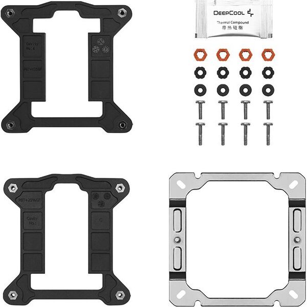 Chłodzenie CPU Deepcool Deepcool | CPU Cooler | AG400 BK LED | Black | Intel, AMD