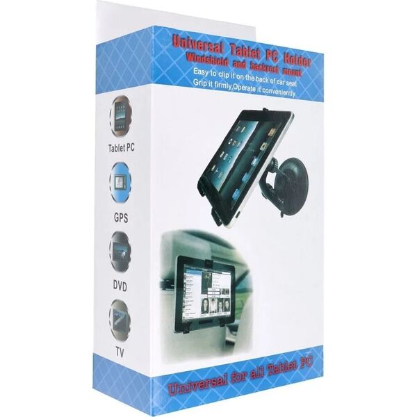 OEM Uchwyt samochodowy do szyby i zagłówek tablet 7" - 10" 2w1