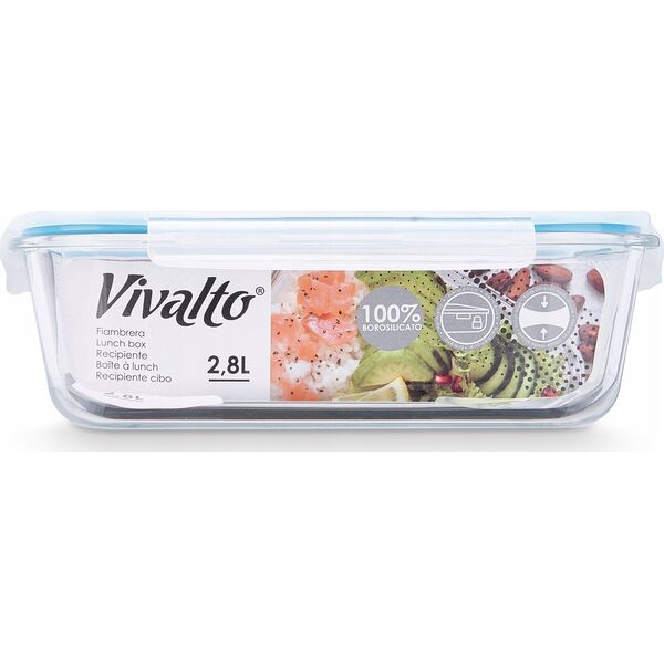 Vivalto Αεροστεγές γυάλινο δοχείο τροφίμων LUNCH BOX, 2,8 l 14195263 8430852905529