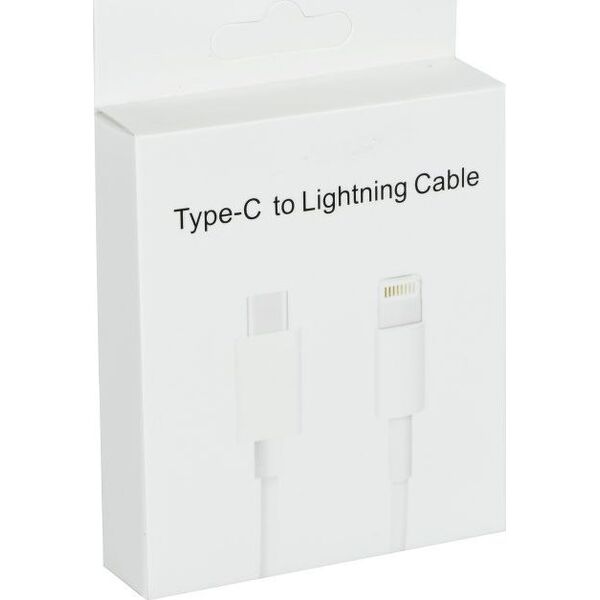 Kabel USB Partner Tele.com USB-C - Lightning 1 m Biały