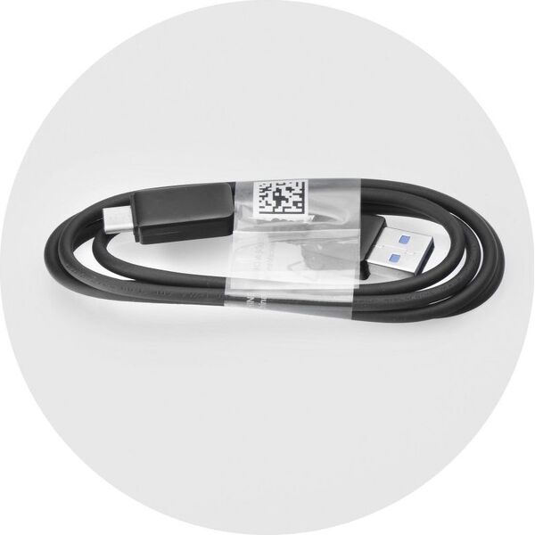 Kabel USB Partner Tele.com USB-A - USB-C 1 m Czarny