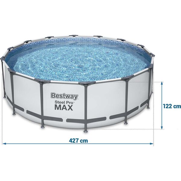 Bestway Basen stelażowy Steel Pro Max 427cm 12w1 (5612X)