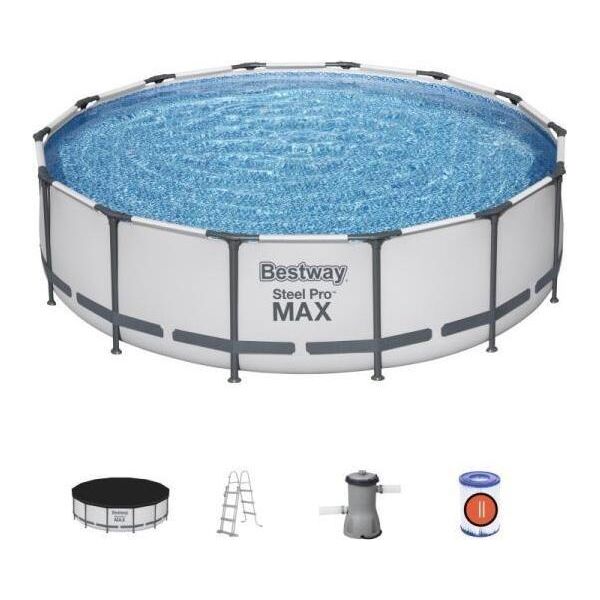 Bestway Basen stalażowy Pro Steel MAX 427x107cm 56950 BESTWAY
