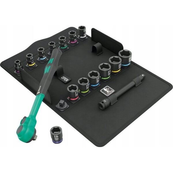 Zestaw narzędzi Wera GRZECHOTKA ZYKLOP COMFORT SB 13 3/8'' W ZEST. METRYCZ, 11CZ.