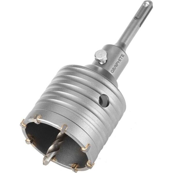 Graphite OTWORNICA WIDIOWA 65MM Z ADAPTEREM SDS+ ORAZ WIERTŁEM PILOTUJĄCYM GRAPHITE