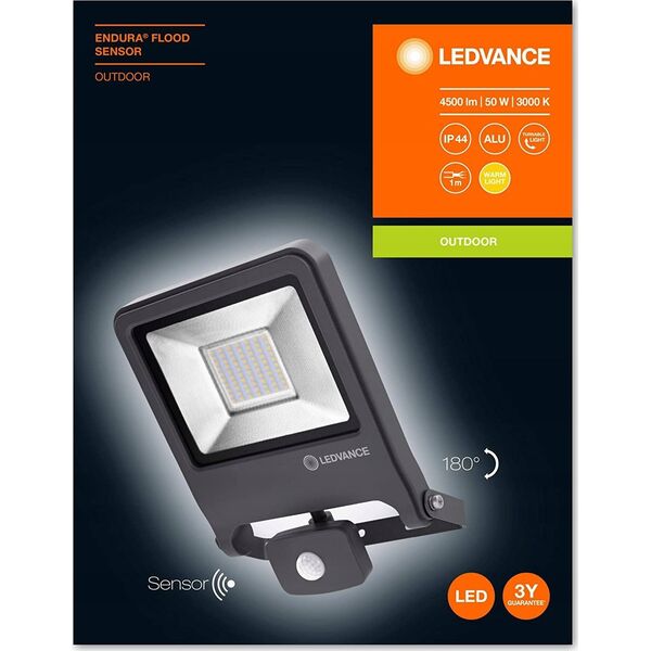 Naświetlacz Ledvance Ledvance naświetlacz Endura SENSOR 50W 830 DG