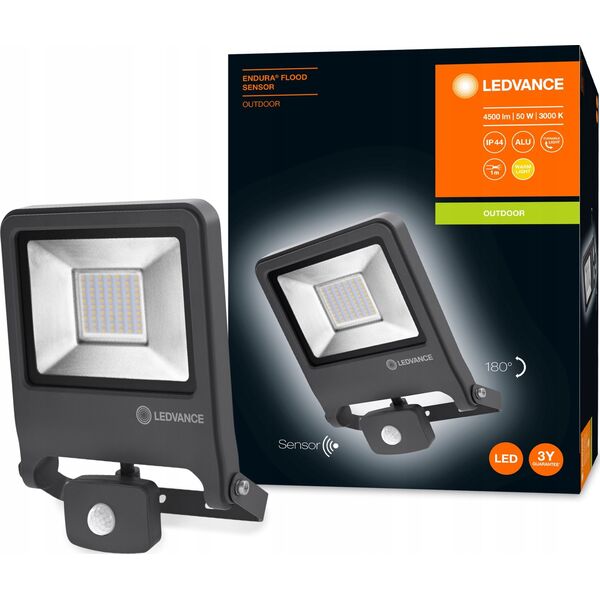 Naświetlacz Ledvance Ledvance naświetlacz Endura SENSOR 50W 830 DG