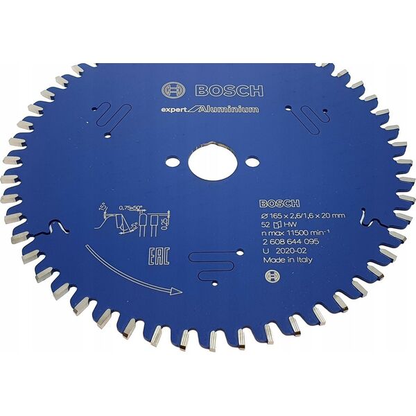 Bosch Bosch Circular Saw Blade EX AL H 165x20-52 - 2608644095