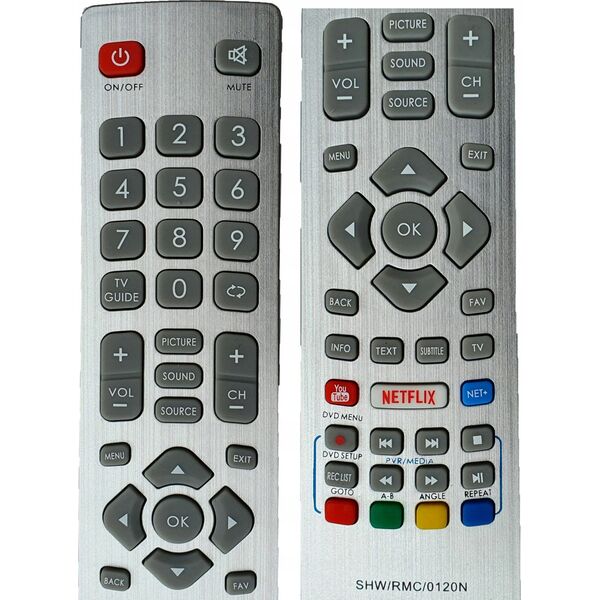 Pilot RTV Lamex PILOT DO TELEWIZORA SHARP AQUOS SMART TV z NETFLIX