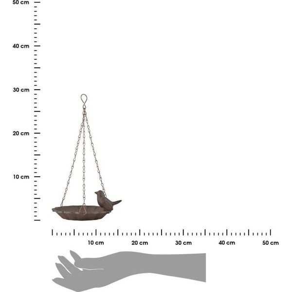 Esschert Design Wiszące poidełko dla ptaków 32x16 cm