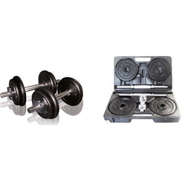 SKO Cast iron weight dumbbells set with case TOORX 1.5-20 kg