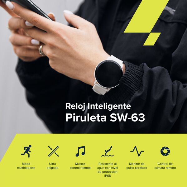 Smartwatch Canyon Lollypop SW-63 Biały  (CNS-SW63SW)