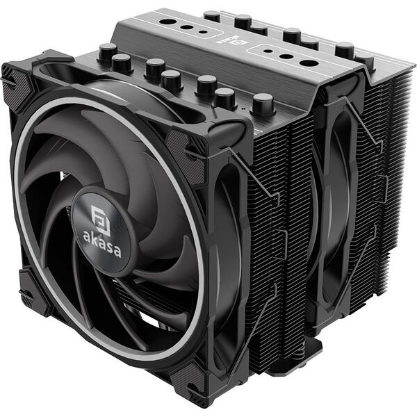 Chłodzenie CPU Akasa AKASA chladič CPU SOHO H7 Dual Tower RGB, 2x 120mm, LGA1700, AM5