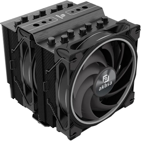 Chłodzenie CPU Akasa AKASA chladič CPU SOHO H7 Dual Tower RGB, 2x 120mm, LGA1700, AM5
