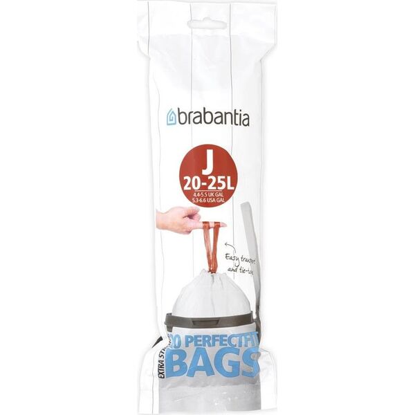 Brabantia Worki na śmieci rozmiar J 23L 20 sztuk 115585