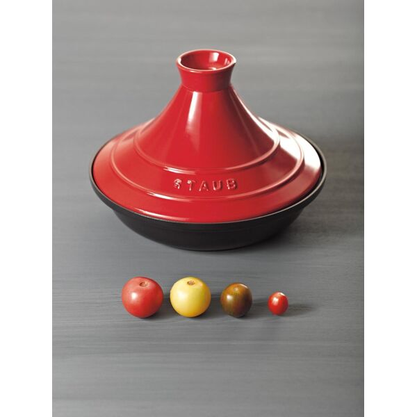 STAUB Staub Tajine 28cm round, cherry cast iron, Tagine specialities