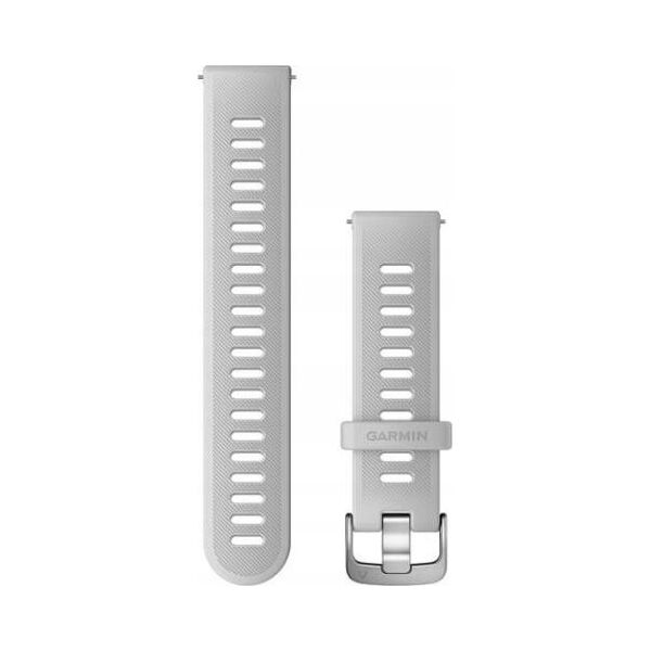 Garmin Pasek silikonowy na nadgarstek Quick Release 20 (biały / stalowa sprzączka) (010-11251-9Q)