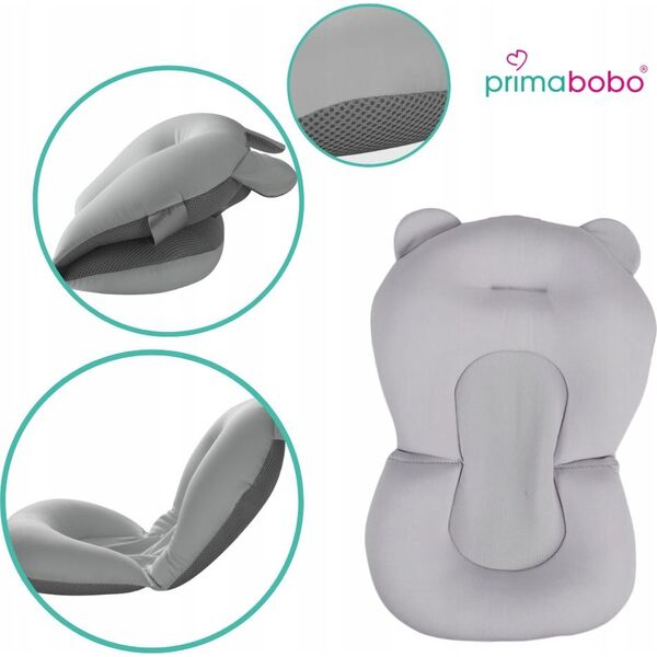 Primabobo PRIMABOBO bath cushion, grey, BL_pp_GREY