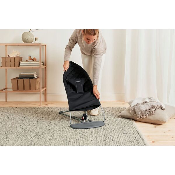 BabyBjorn BABYBJORN bouncer BLISS, Woven, Black, 006116