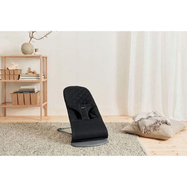 BabyBjorn BABYBJORN bouncer BLISS, Woven, Black, 006116