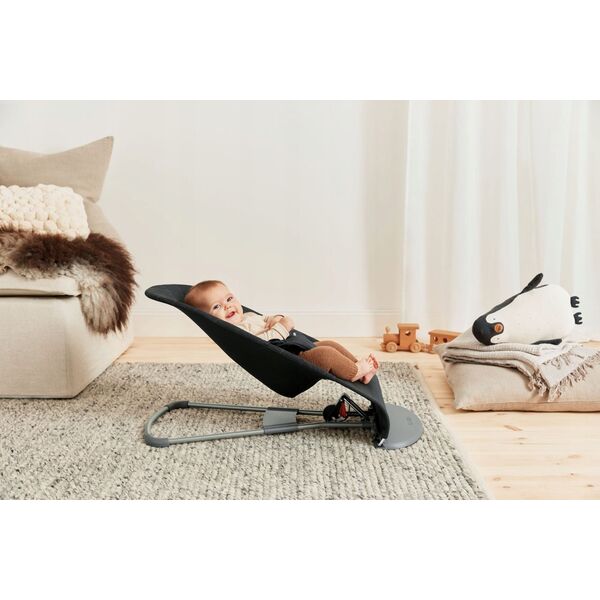 BabyBjorn BABYBJORN bouncer BLISS, Woven, Black, 006116