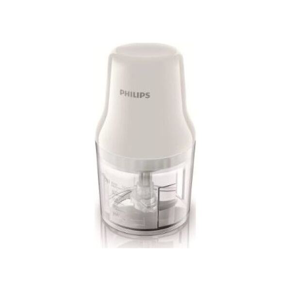 Rozdrabniacz Philips PHILIPS HR1393/00 Chopper, 450W, 0,7L plastic bowl, 2 blades, White - HR1393/00