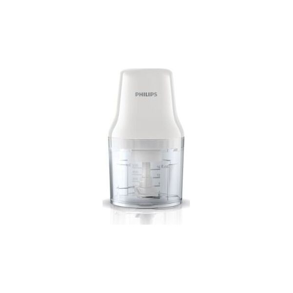 Rozdrabniacz Philips PHILIPS HR1393/00 Chopper, 450W, 0,7L plastic bowl, 2 blades, White - HR1393/00